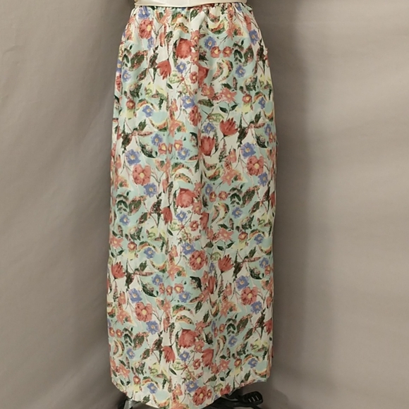 Silk Floral Maxi Long Skirt Jeanine Dray French Flair Excellent Quality & Cond. - Picture 2 of 9